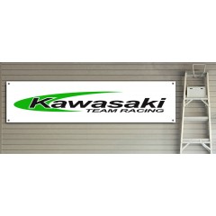 Kawasaki Team Racing Motorcycling Garage/Workshop Banner